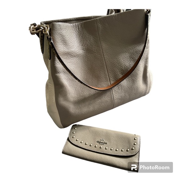 COACH Leather Bag and Wallet Set - Picture 1 of 5